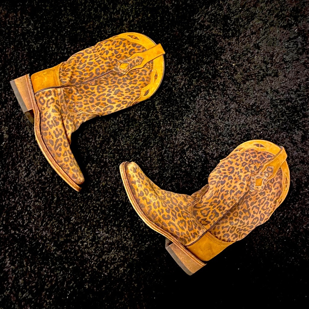 Leopard Corral boots worn once $250 obo